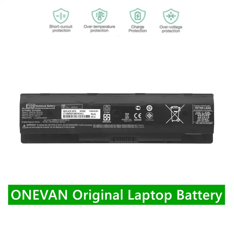ONEVAN PI06 Laptop Battery for HP PI09 710416-001 HSTNN-LB4N Envy 15 15T 17 Pavilion 14-E000 15-E000 15t-e000 15z-e000 17-E000
