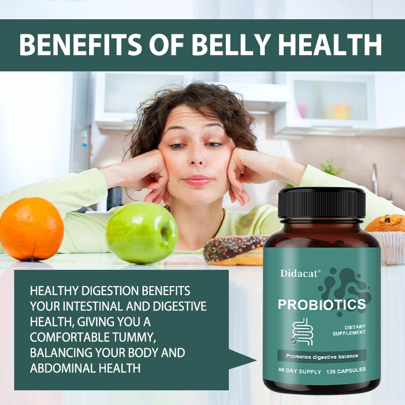 Probiotic Supplement for Men and Women - Helps Balance Intestinal Flora, Improves Digestion, Supports Intestinal Health