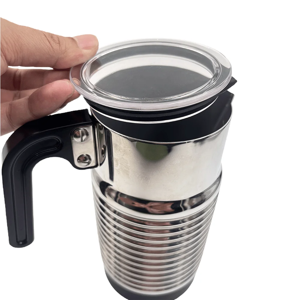 For Daily Coffee Making Milk Frother Lid Frother Lid Seal Transparent PCTG Plastic Material Heat Resistant Design