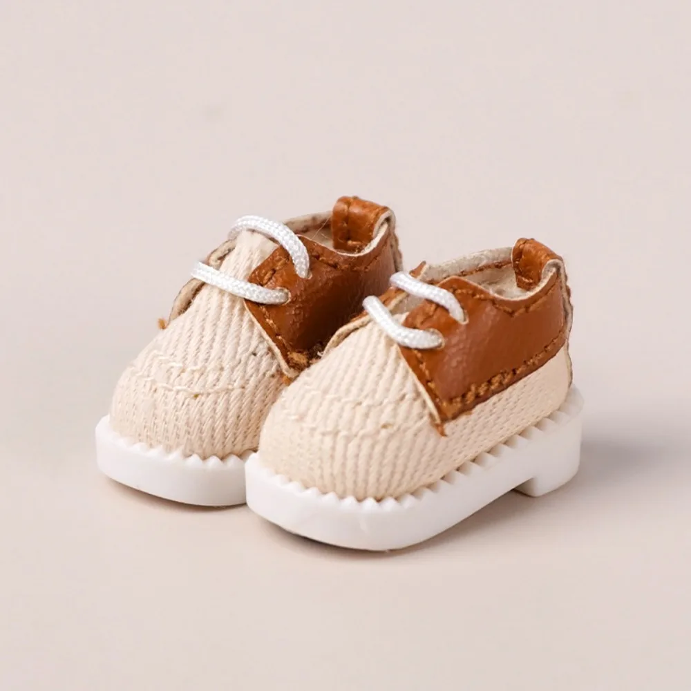 

1 Pair Canvas Obitsu 11 Doll Shoes Leather High Street Fashion 1/12 Doll Shoes Mini Thick Bottom 1/12 Casual Shoes Kids Gifts