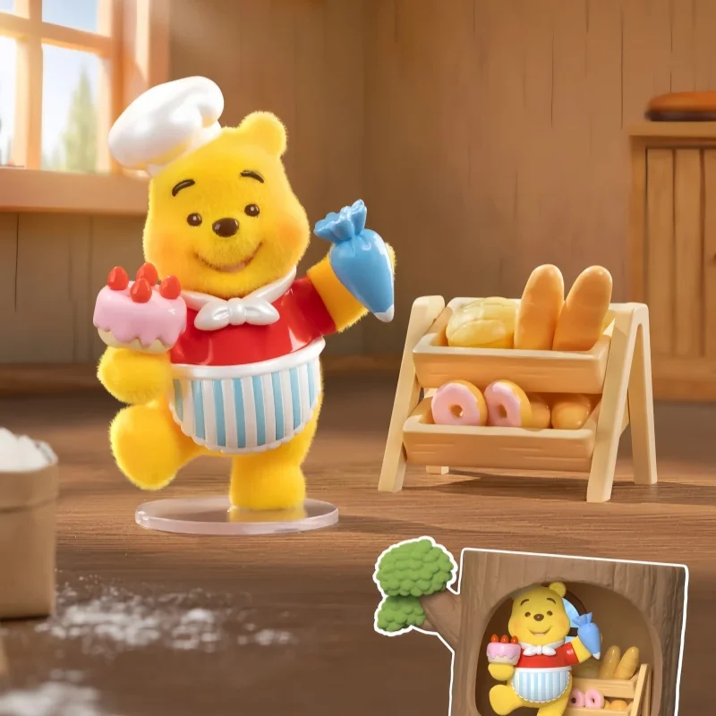 Winnie the pooh cem airewood árvore casa série caixa cega na moda anime figura coleção decoração do quarto brinquedos bonitos natal