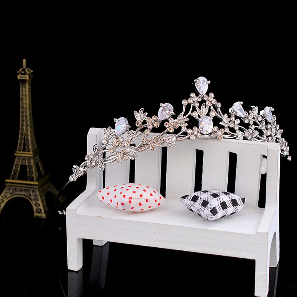 

Elegant Bride Tiara Crown Exquisite Wedding Hair Decoration Delicate Dazzling Crown Headdress Romantic Bride Adornment