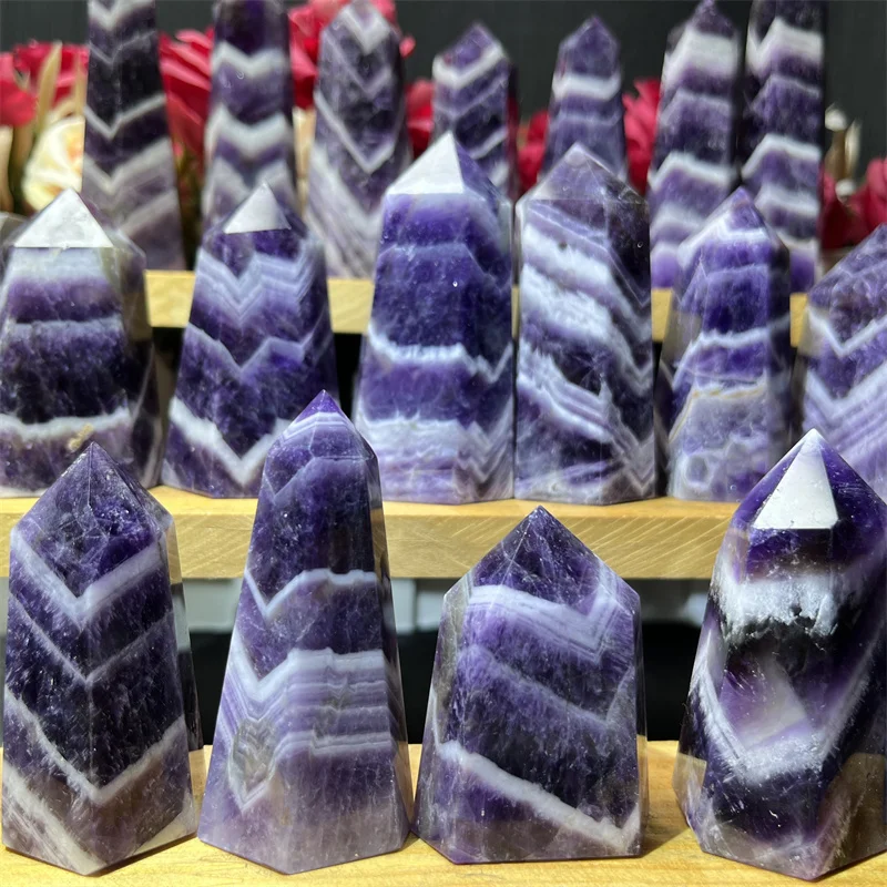 Wholesale High Quality Natural Healing Crystal Reiki Dream Amethyst Point For Gift