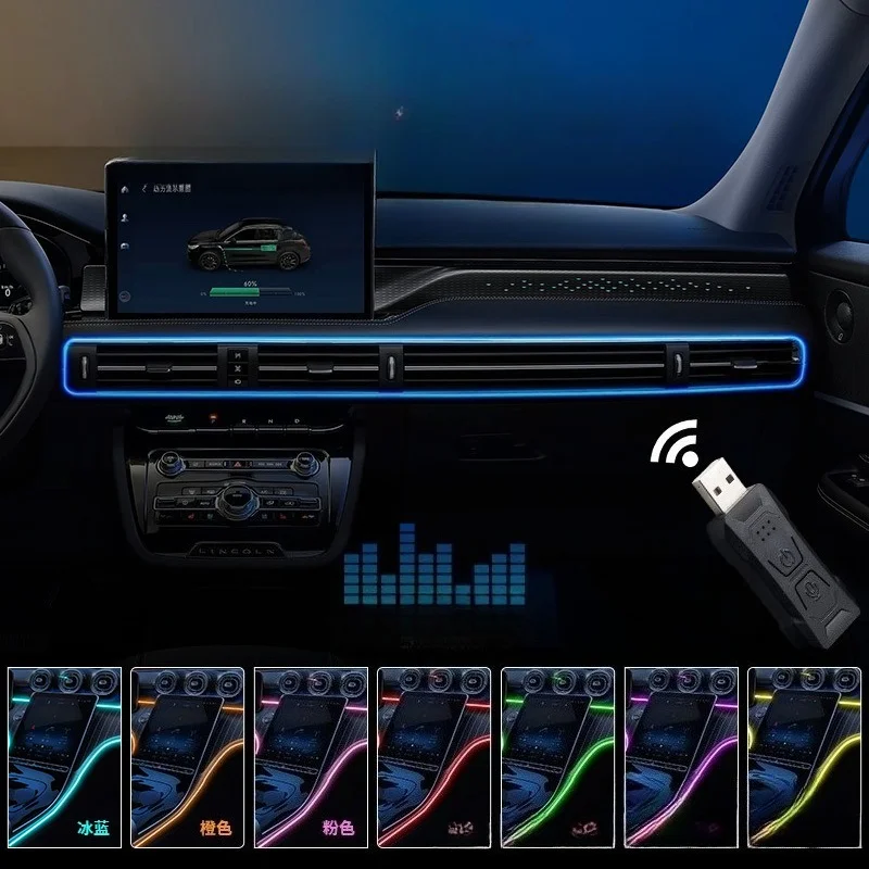 Auto RGB Ambient LED Lichtstri - Led Ambient Interior Car Lights App Control recensie en prijs