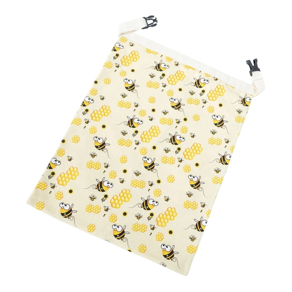 Beeswax Infused Reusable Bread Bag 43x33cm Cotton Linen Outer Natural Wax Inner Layer for Extended Shelf Life of Baked Goods