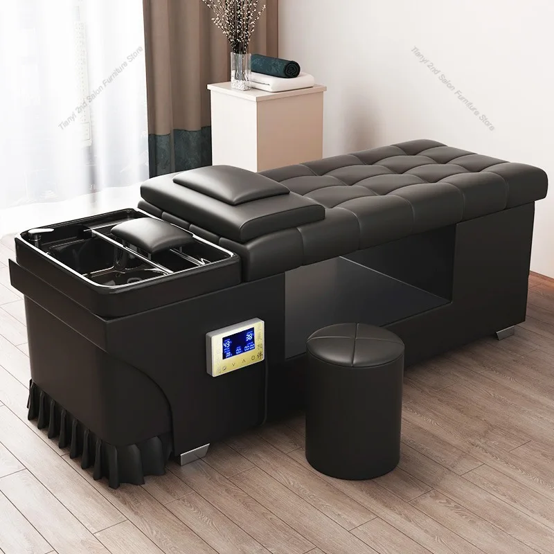 

Modern Simple Shampoo Chairs Nordic Luxury Barber Shop Ergonomics Shampoo Bed Shower Salon Furniture Silla Peluqueria FYSC