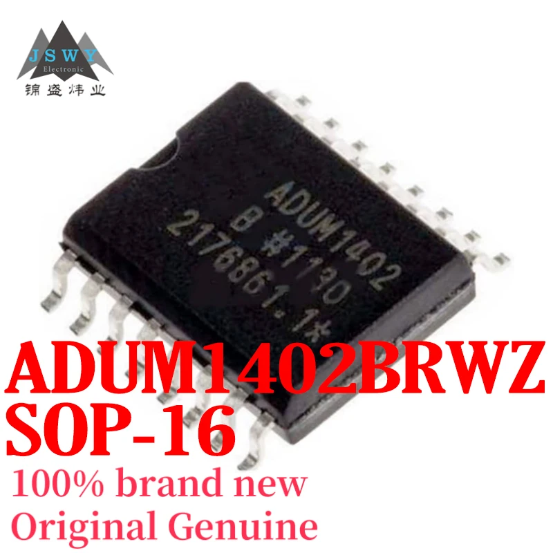 

(5/50 pieces) ADUM1402BRWZ ADUM1402 SOP-16 Power Management Driver Digital Isolator Chip, Brand New Original, Free Shipping