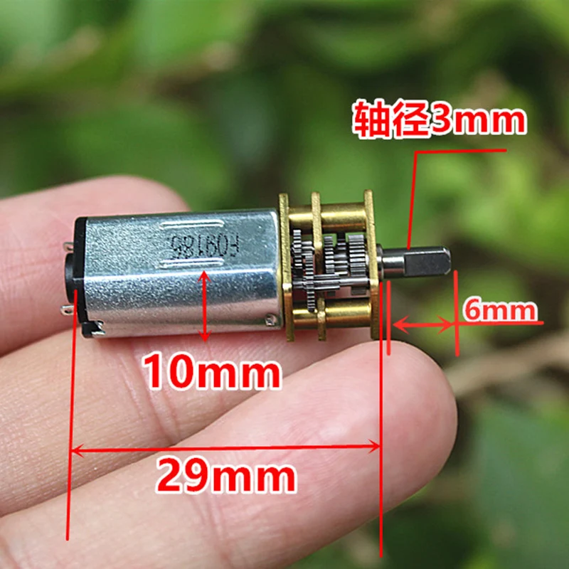 Micro N30 Gear Motor DC 3V 5V 6V 31RPM Slow Speed Mini 12mm Full Metal Gearbox Gear Reduction Motor DIY Robot Smart Car Toy Lock