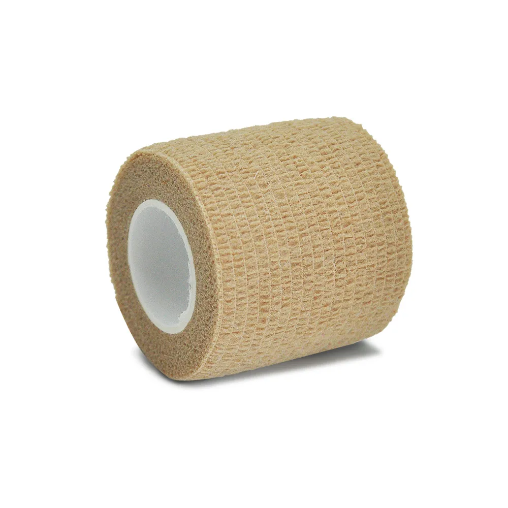 1/6/10 pcs Beige Gauze Medical Bandage Self-adhesive Breathable Elastic Bandages for Sports Fixing Finger Wrist Leg