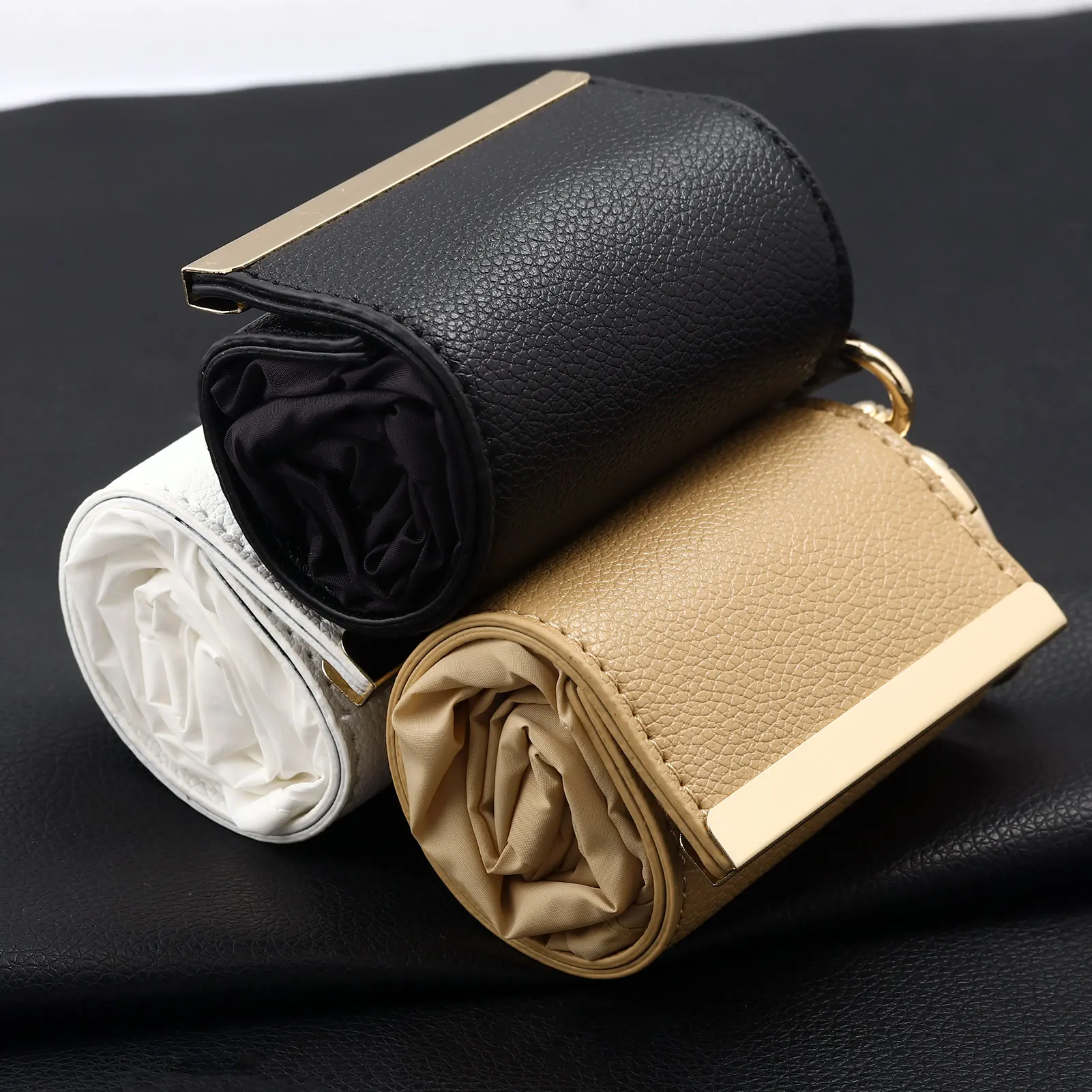 Creative Simple Storage Cloth Bag Large Capacity Eco-friendly Shopping Bag Keychain Practical Bag Charm Unique Accessory Gift