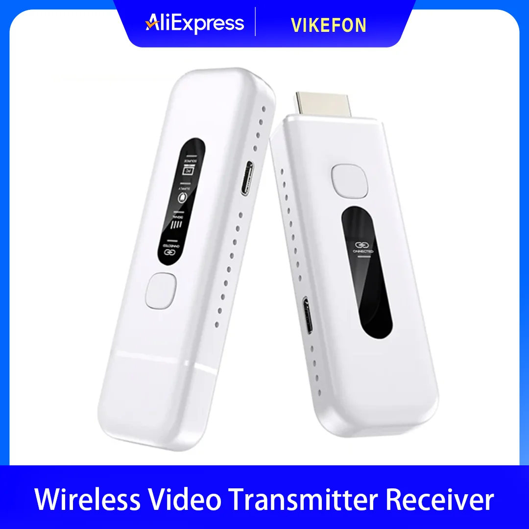 

50M 1080P 60Hz Video Audio Transmitter Receiver Extender Display Adapter Wireless HDMI-Compatible From PC to Projector&Monitor