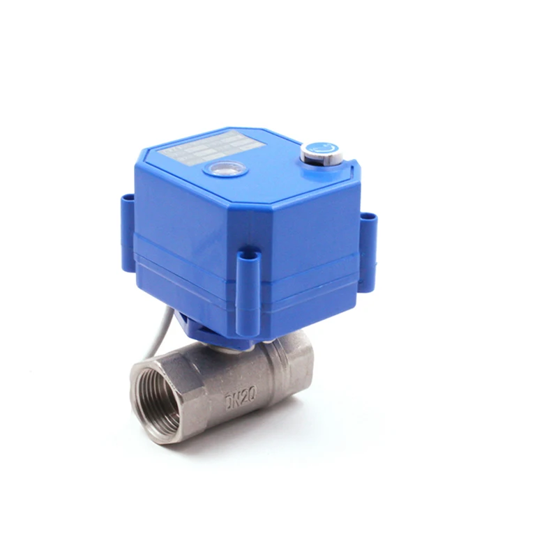 2 Way and 3 Way Electric DC Motor Ball Valve with Mini Actuator 5v 12v 24v 220v Ball Valve Actuator 12v Dc Motor