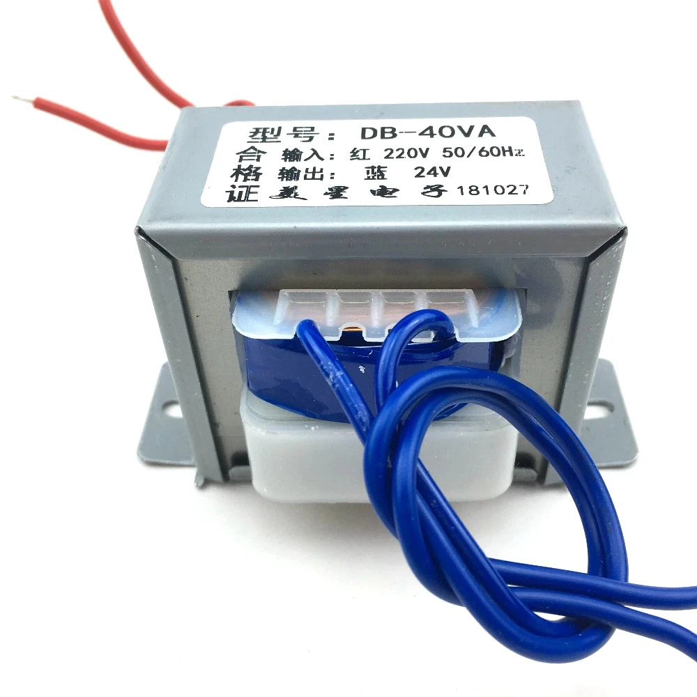 EI66 type 40W 40VA transformer 220V to 24V power transformer AC AC24V/1.5A