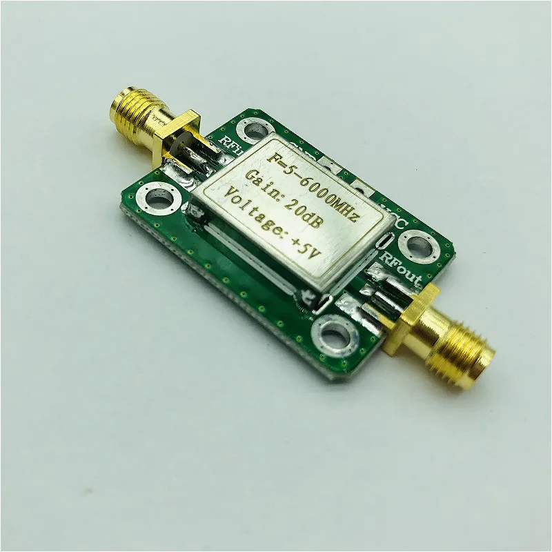 5MHz-6GHz Ultra Wideband Medium Power RF Amplifier 20dB Gain RF Signal Amplifier Module
