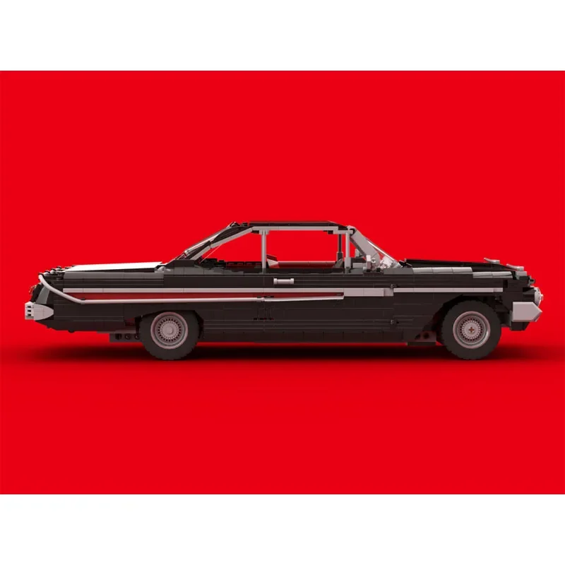 MOC-237212 نموذج مكعبات بناء سيارة رياضية سوداء جديدة، 1415 قطعة، هدية لعبة مكعبات بناء عيد ميلاد الأطفال الإبداعية