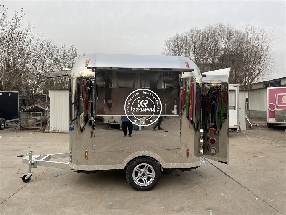 Konzession maßge schneiderte Food Truck Snack Hot Dog Pizza Cart voll Catering Ausrüstung Food Trailer Kiosk zu verkaufen