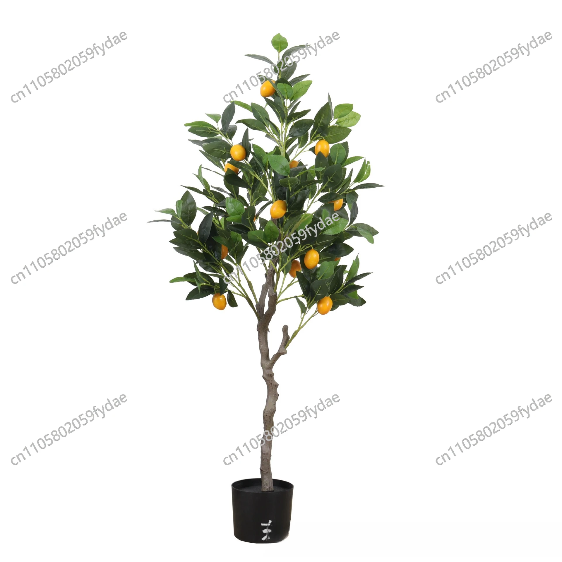 

Искусственное лимонное дерево для интерьера, в скандинавском стиле, для гостиной, напольное, оранжевое, в горшке, декоративное, имитация цветка