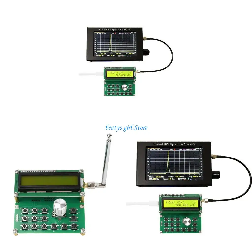 

C7AB Widebands Radio Amplifier Detectors 35MHz-4400MHz Analog Digital Display Low Power Consumption Generator