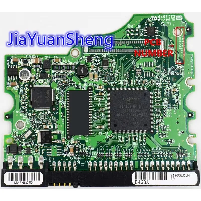 

Maxtor Desktop IDE Hard disk circuit board BOARD NUMBER: 301956100 /MAIN CONTROLLER IC : 040116600