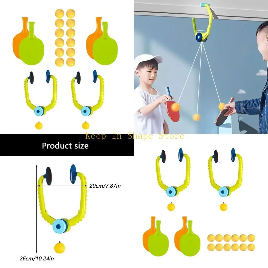 

U1JC Suspension PingPong Trainer Set Suitable for Indoor Family Fun and Development with Easy Setup and Safe Plastic Design