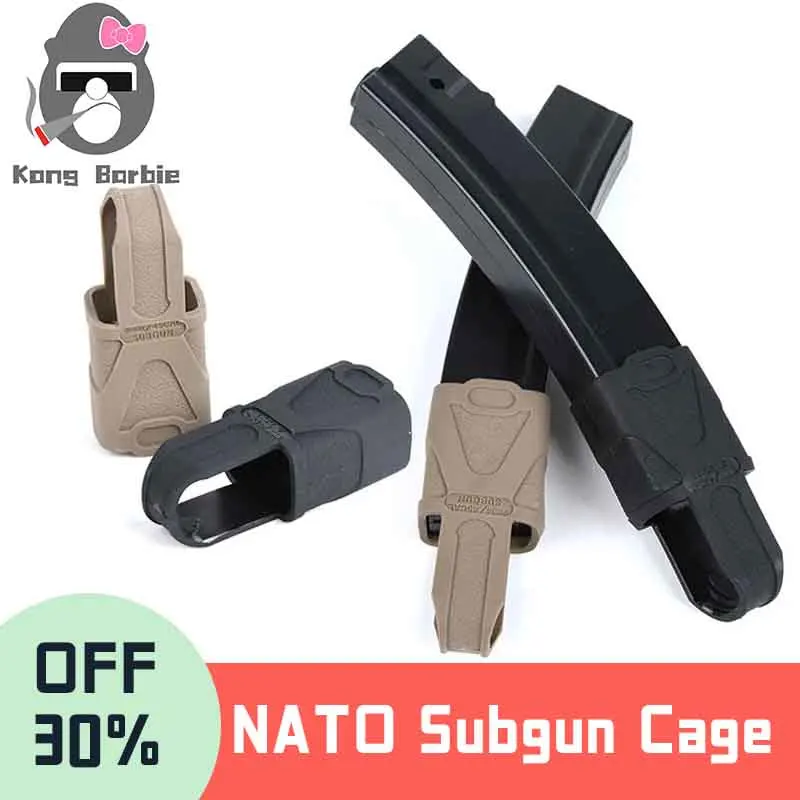 WADSN Airsoft Tactical 9MM NATO Subgun Cage Fast Mag Rubber Loops for MP5 MP5K Magazine Assist Hunting Rifle Pouch Accessories