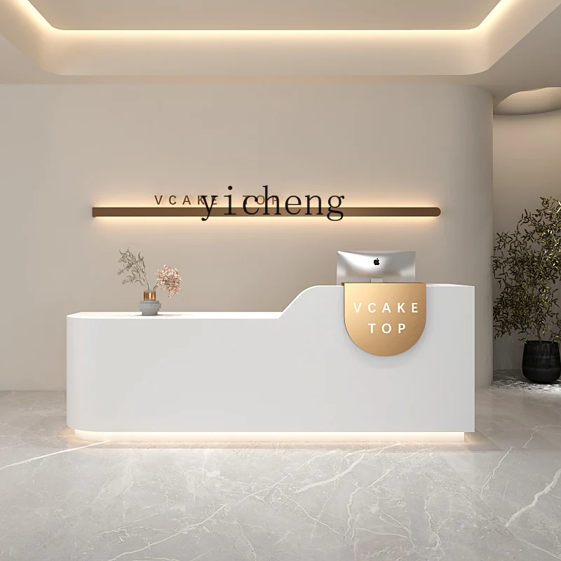 ZK Cashier Clothing Store Dental Art Dance Training Class Company Front Desk Reception Table Information Desk