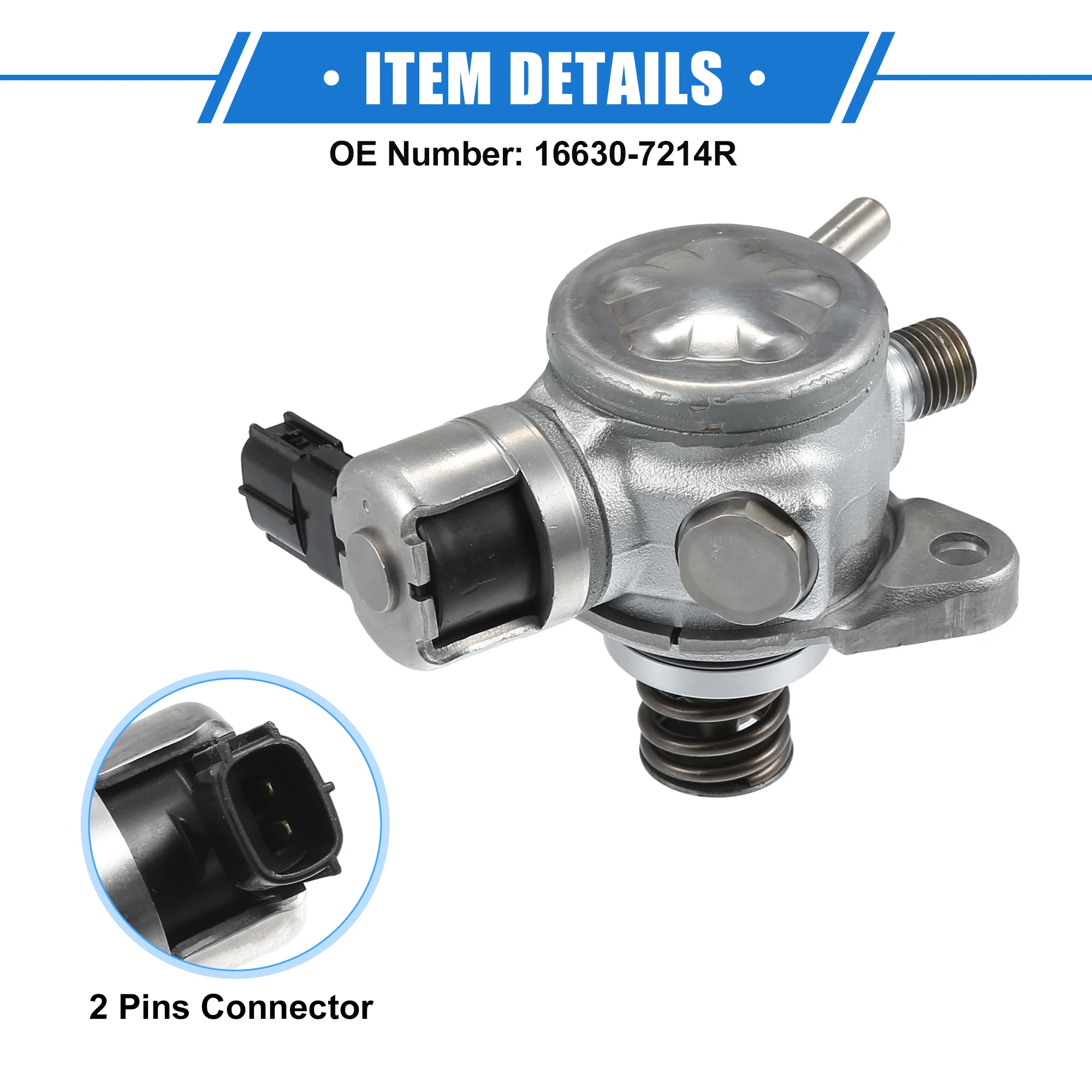 X substituição da bomba de combustível do veículo autohaux para nissan qashqai 2013-2018 tom de prata no.16630-7214r bombas de combustível de alta pressão automáticas