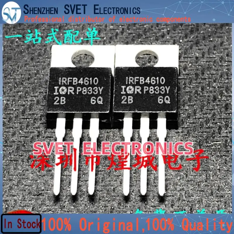 

10PCS-50PCS IRFB4610 TO-220 MOS 100V 73A Original In Stock Fast shipping