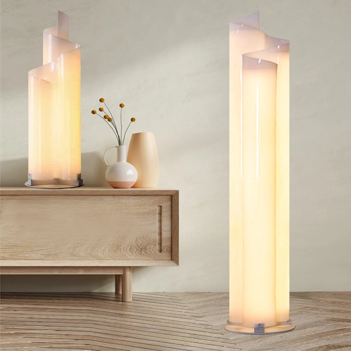 

Modern Glacial Light Floor Lamp Simple Design Living Room Bedroom Ins Atmosphere Iceberg Standing Lamp