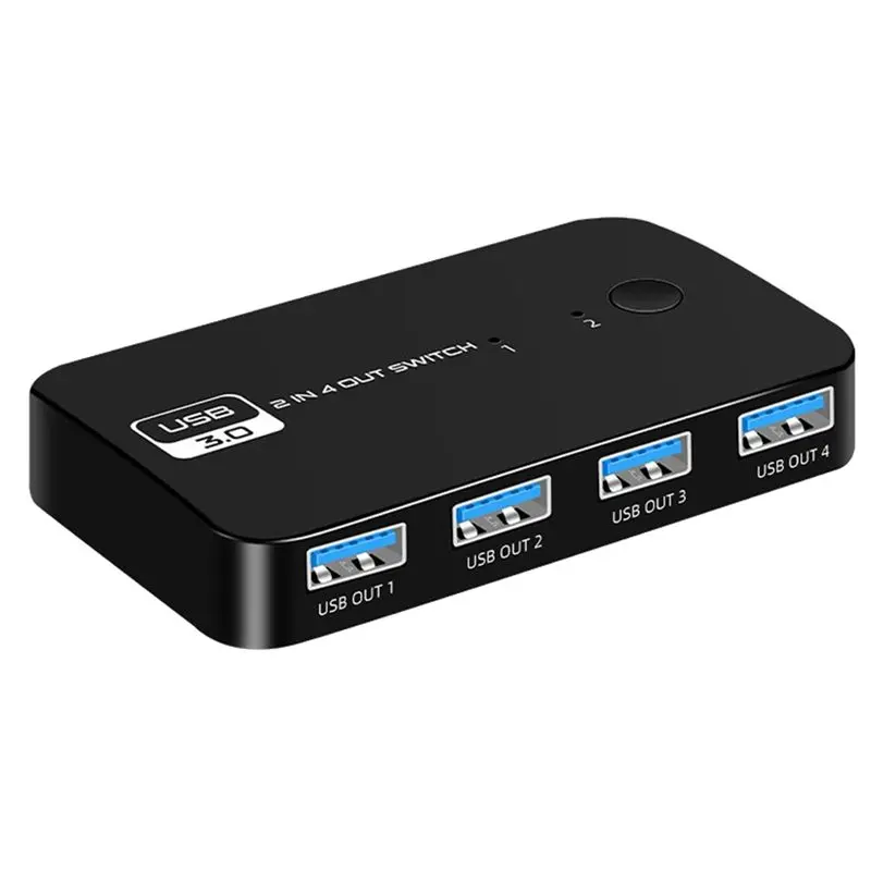 

Коммутатор AT82-USB 3.0, USB KVM-хаб, селектор, поддержка 4 устройств: клавиатура, мышь, принтер, монитор