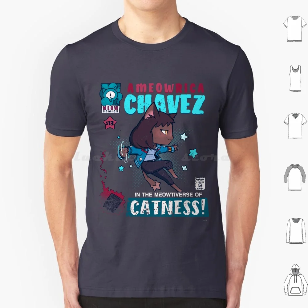 Ameowrica T Shirt Men Women Kids 6xl Strange Scarlet Witch America Chavez Cats Catshirt Kitty Catness Comics