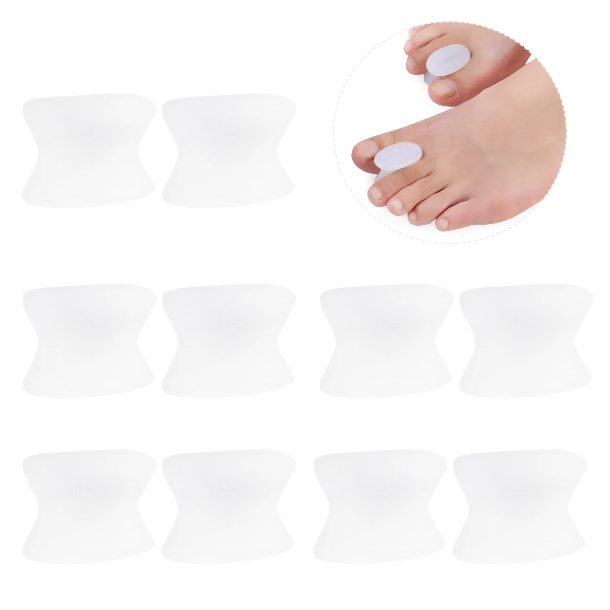 5 قطعة الفواصل تو الورم الإغاثة أروح مصحح القدم محاذاة أداة لتخفيف الآلام منع الذرة قابلة لإعادة الاستخدام قدم الرعاية #3