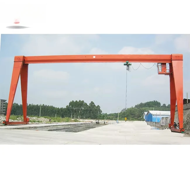 10T 15T 20T 30T gantry bridge crane mobile track mount electric hoist hoisting mh gantry crane with cable