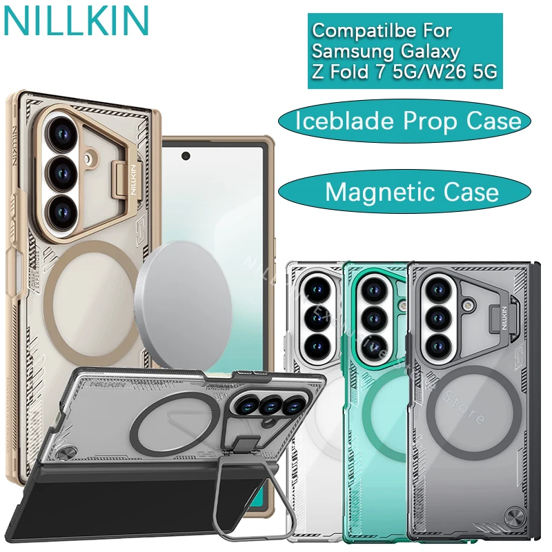 

Чехол Nillkin Iceblade Prop с магнитной подставкой и защитой объектива для Samsung Galaxy Z Fold 7/W26 5G