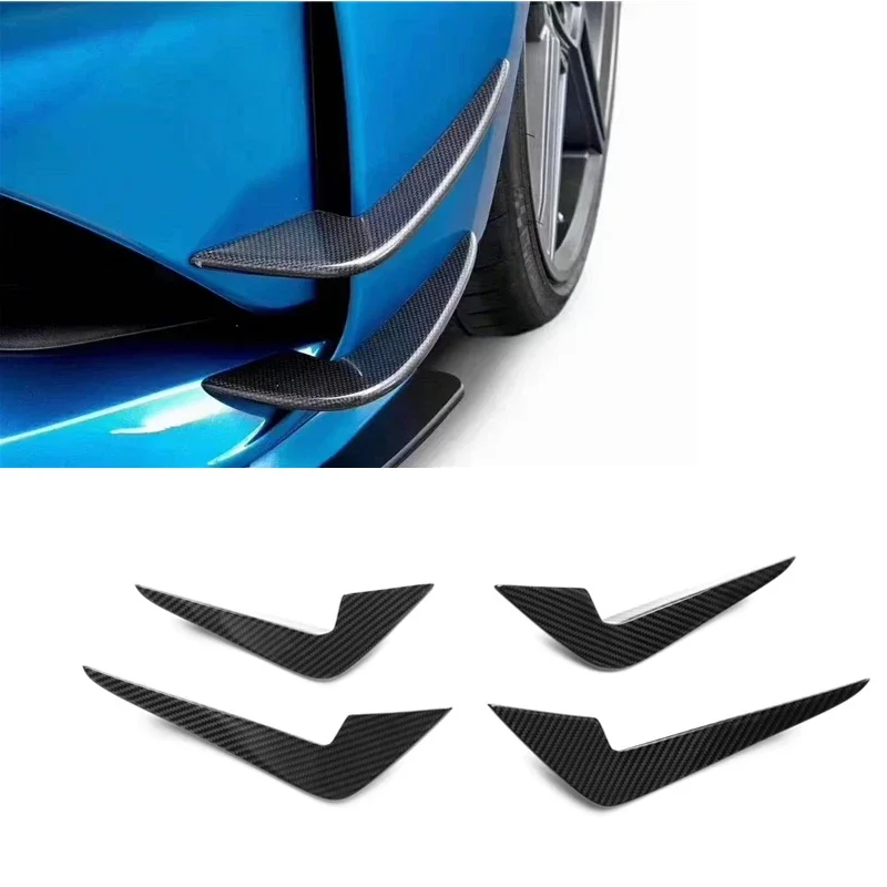 

Rear Dry Carbon Fiber Side Fender Trims Canards For BMW 2014 -2019 AC style F87 M2 F87 M2C Rear Side Fender Trims Canards