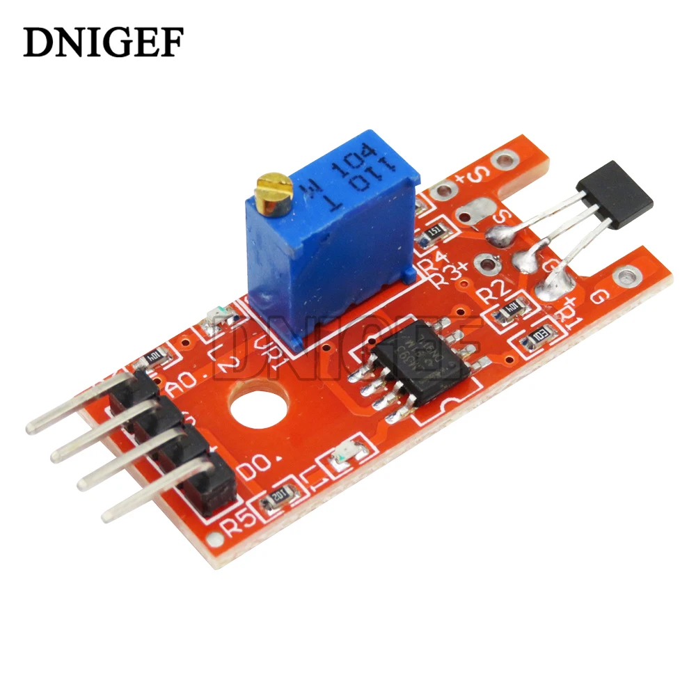 KY-024 Speed Sensor Module Smart Electronics 4pin KY-024 Linear Magnetic Hall Switches Speed Counting Sensor for Arduino Diy Kit