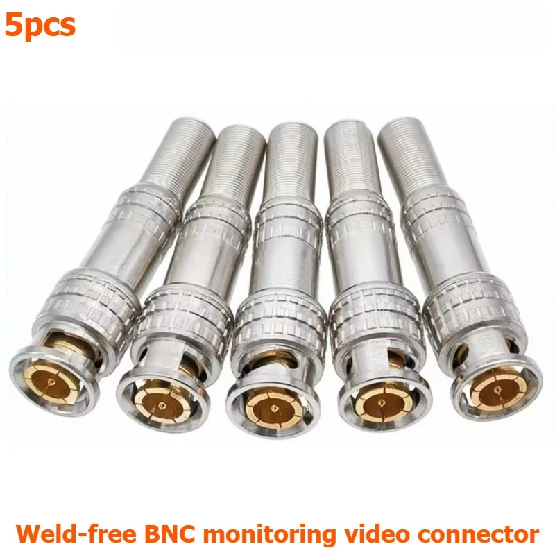 BNC Connector Camera Monitoring Q9 Gold-plated Copper Pin Video Connector American BNC Solderless Connector for Communication.