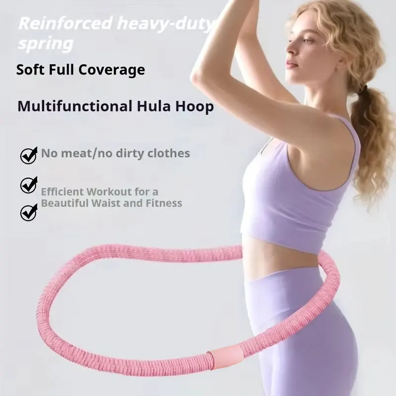 Cerceau hula silencieux et doux de printemps, couverture complète sans blesser la taille, nouvelle tendance de fitness, transpiration abdominale, renforce l'abdomen