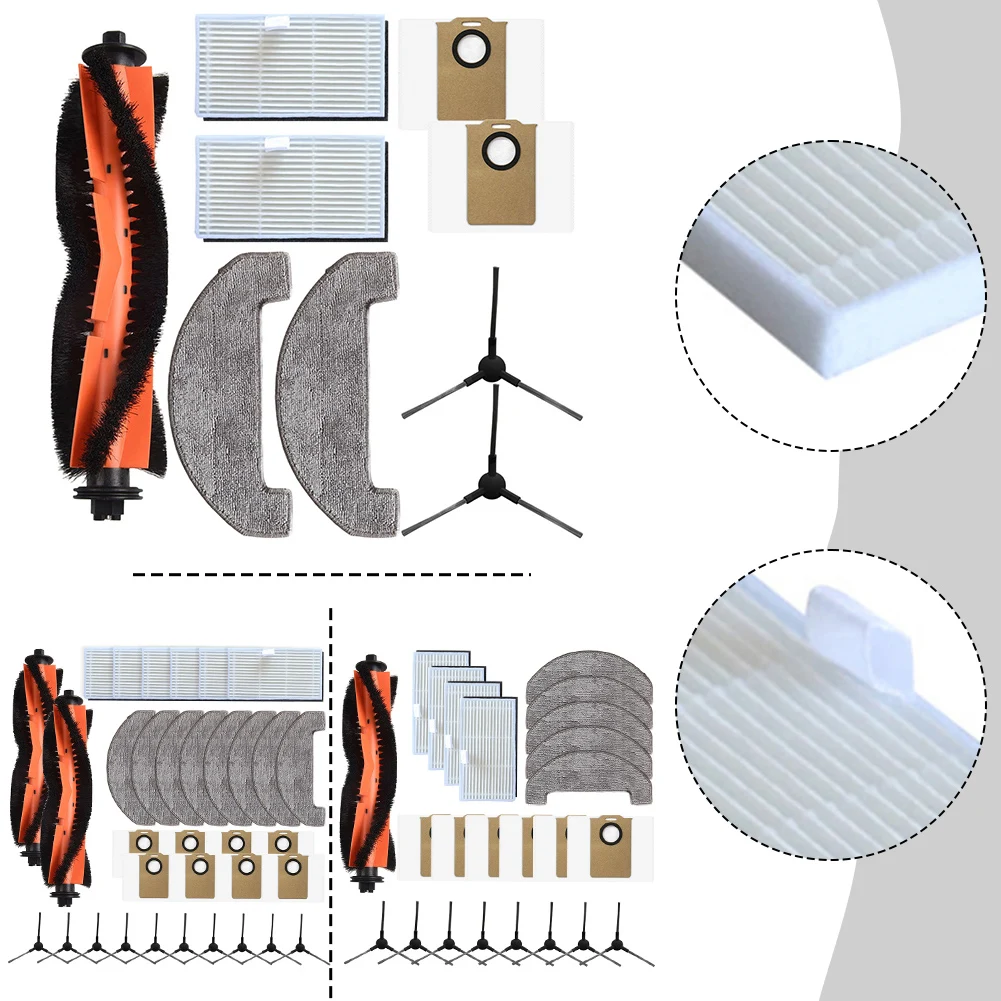 

9/24pcs Filter, Main Brush, Side Brush, Mop, Dust Bag Accessories For MONSGA MS1 MAX Robotic Vacuum Cleaner