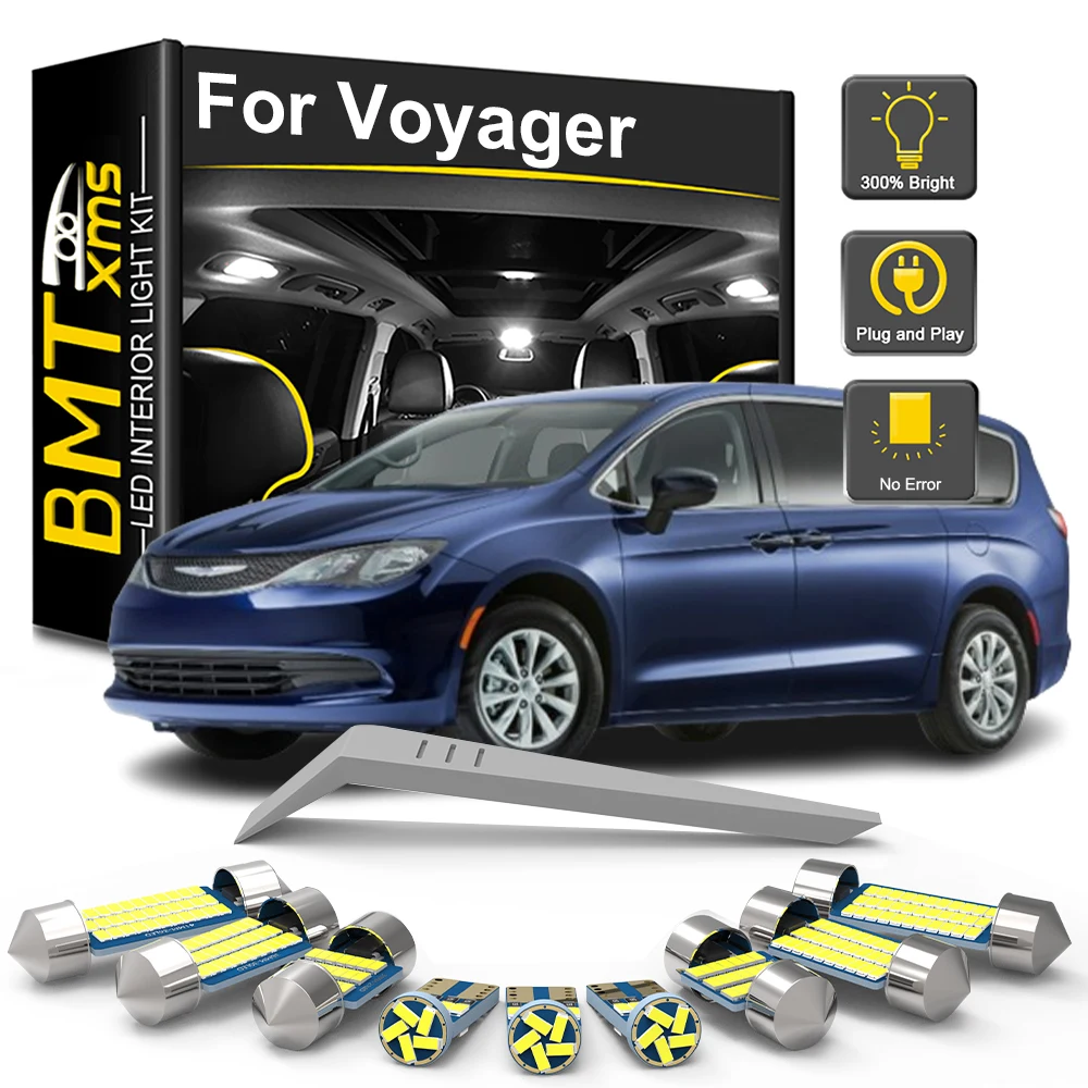 

BMTxms 13Pcs Car Reading Dome Lights For Chrysler Grand Voyager 2001 2002 2003 2004 2005 2006 2007 Vehicle Indoor Lamp Canbus