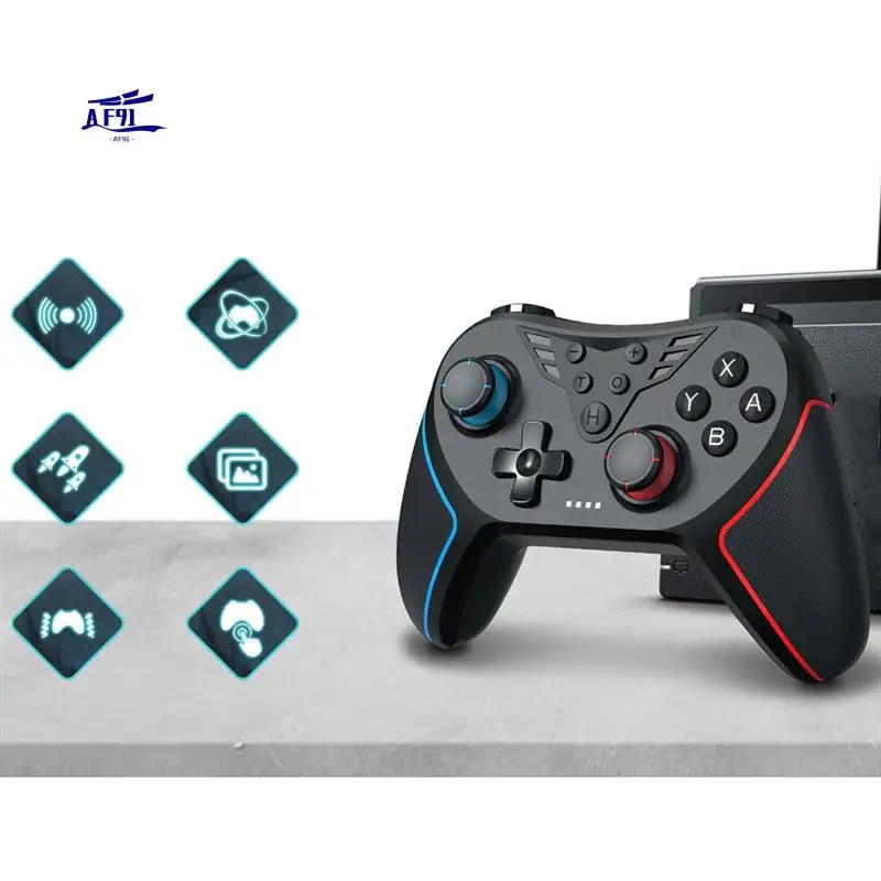 

AF91-For Switch Wireless Bluetooth Gamepad Hall Rocker Macro Programming Wakeup Somatic Computer Game T43 Joystick