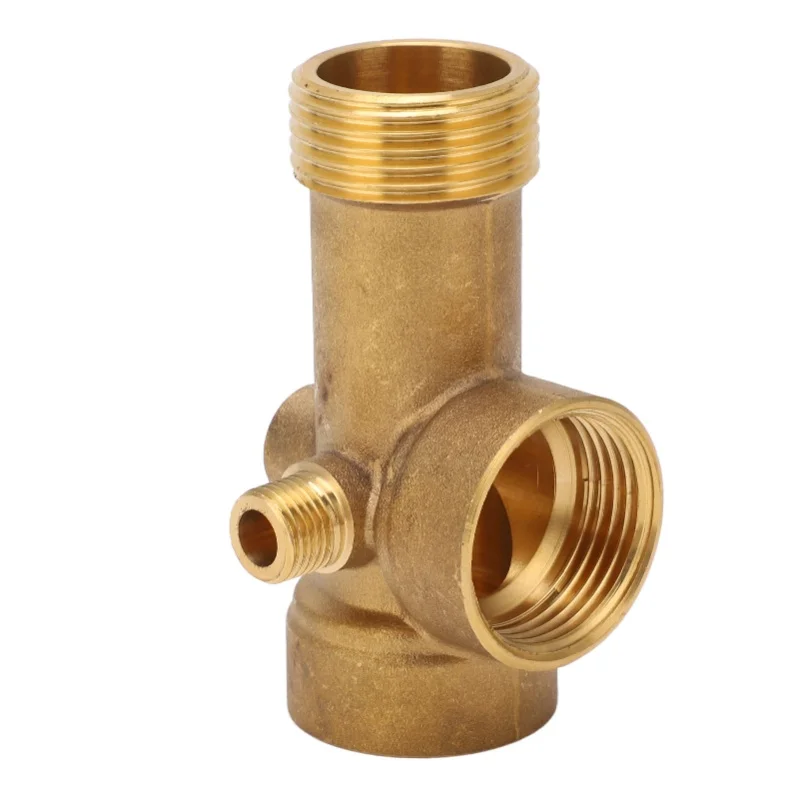 F5 Pipe Fitting 5 Way Brass G1 G1/4 Water Oil Gas Pipeline Connector Kitchen Bathroom Accessories Home Accessory Kitchen Tools