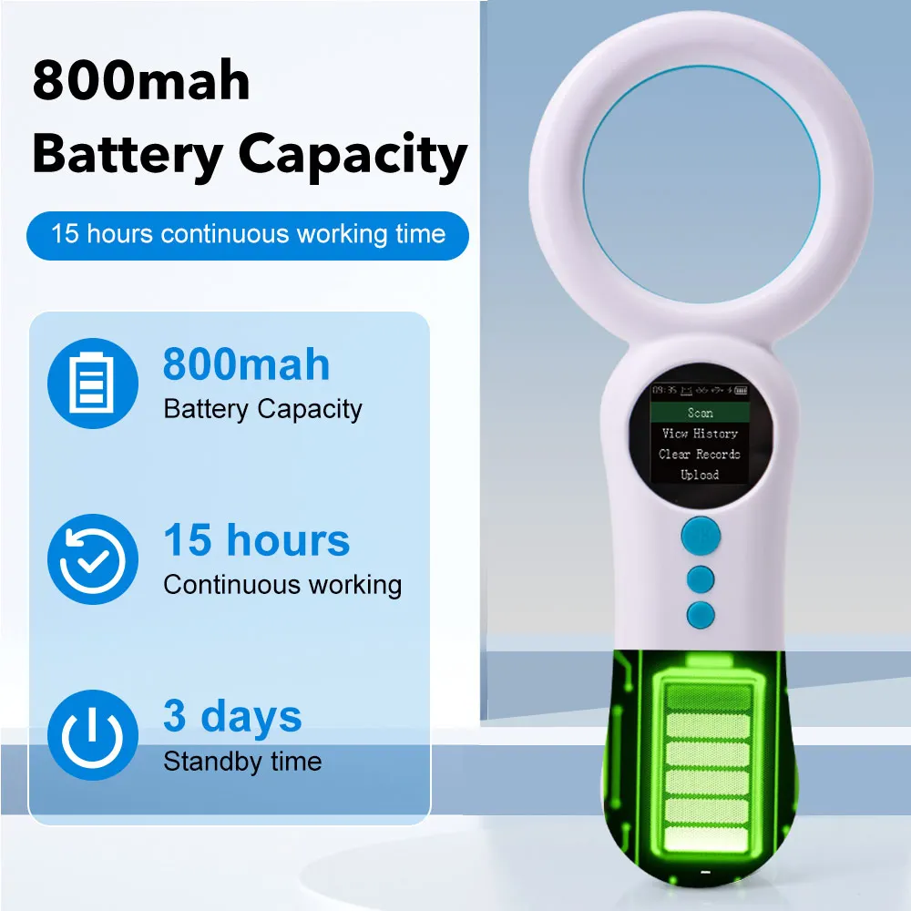 Boland W92 134.2KHz/125KHZ Animal Microchip Reader Animal Chips Scanner Cat Microchip Scanner Chip Scanner For Dogs