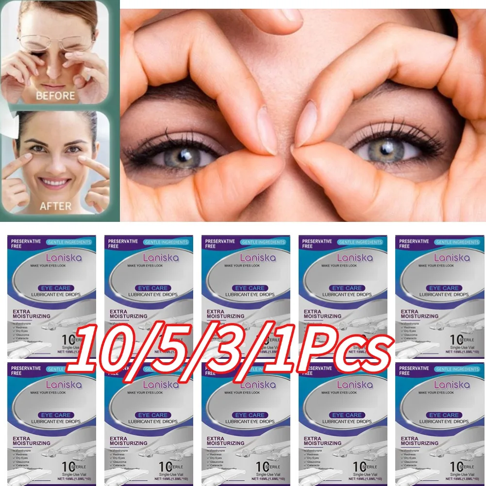 

10/5/3/1pcs Relief Eye Drops Improve Vision Eye Care Liquid Myopia Fatigue Dry Itching Clean Better Vision Eye Health Care