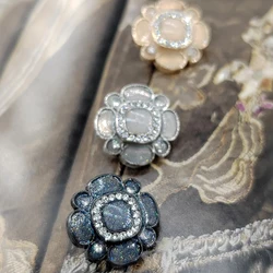 Vintage Luxury Shinning Design Shank Buttons Of Clothing High Quality Metal Sewing Buttons 18/22MM Clothing Accessories DIY