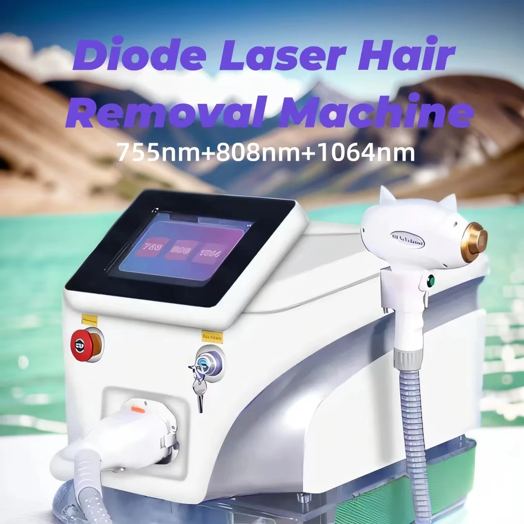 

11.11 Soprano titanium Laser Hair Removal Ice Platinum Cooling System Skin Care 808nm Diode Laser Hair Removal Machine 3Wave