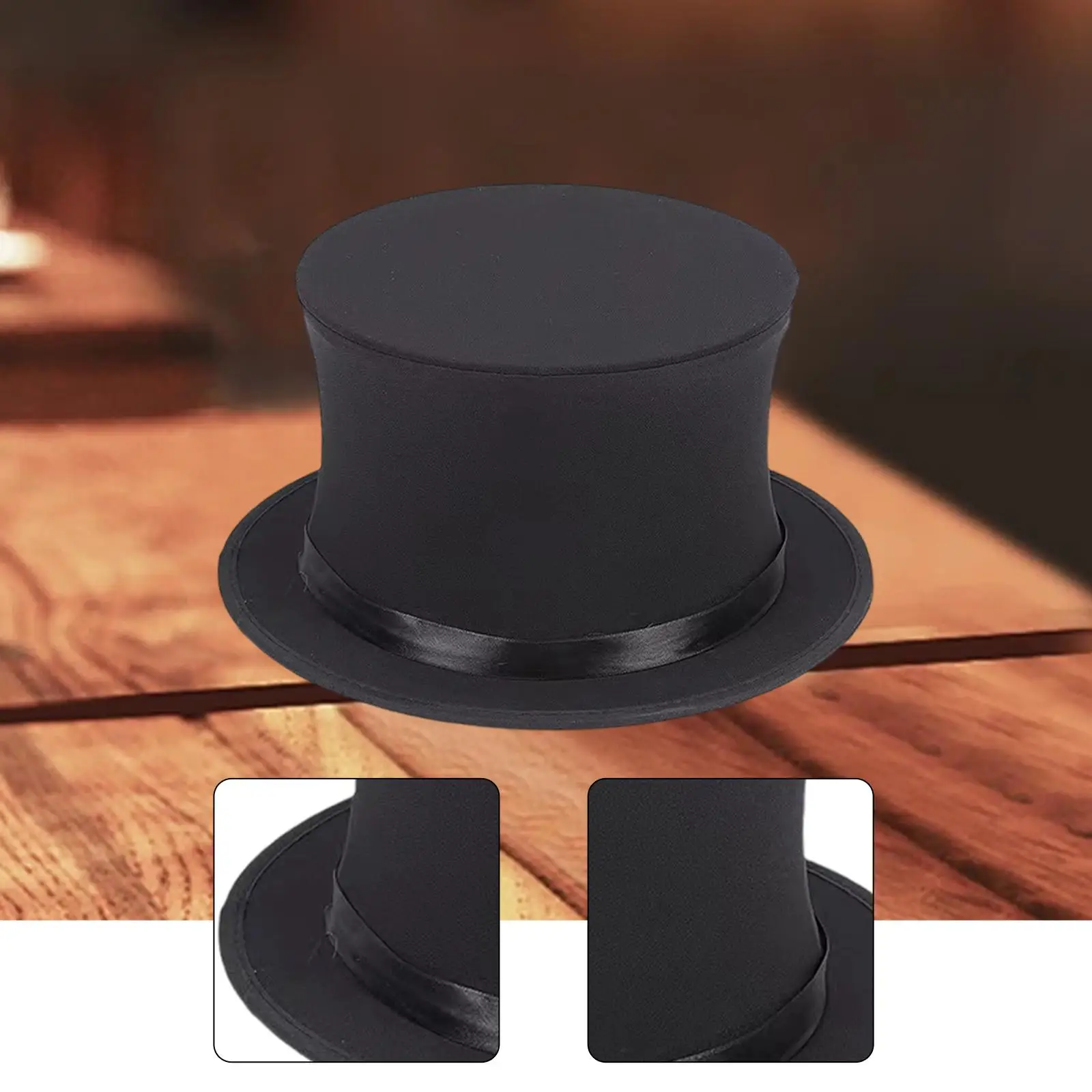 

Top Hat Gentlemanly Party Supplies Funny Practical Prop Ringmaster Circu Hat Formal Costume Magician Hat for Halloween Christmas