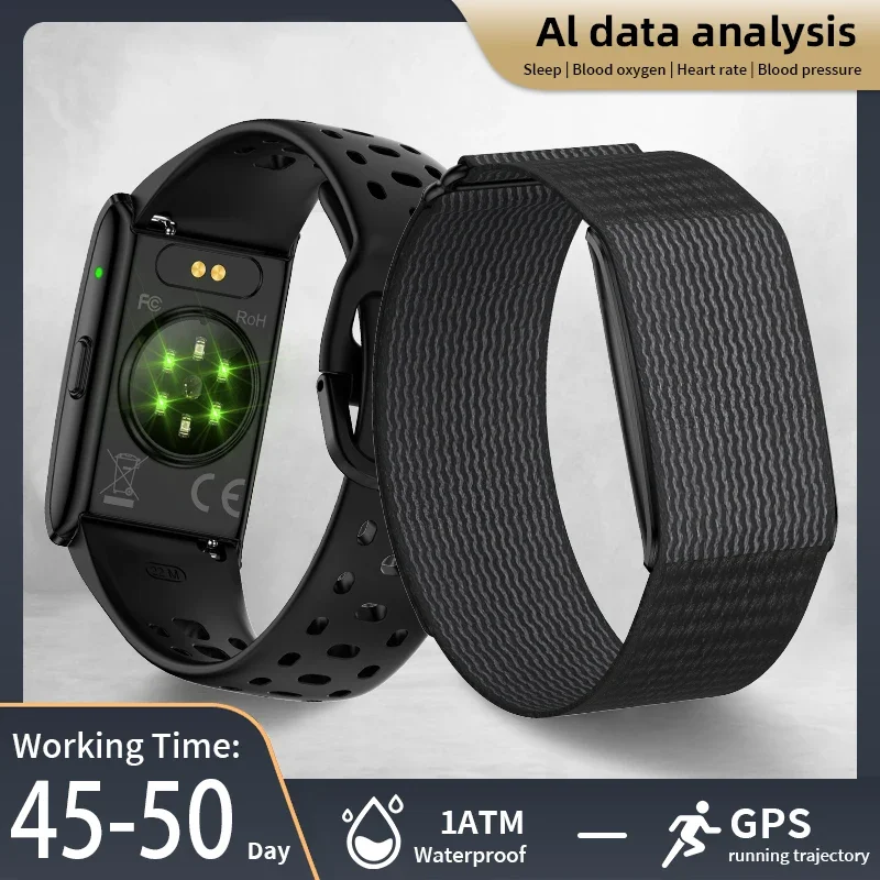 

LIGE AI Data Analysis Smartwatch Men Sports Smart Band Fitness Tracker HRV Blood Pressure Monitoring Health Smart Bracelet Women