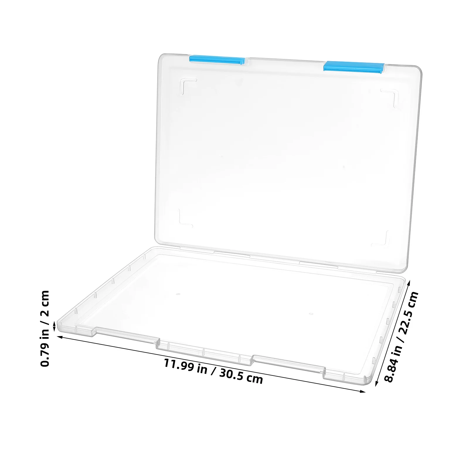 4Pcs Clear A4 Paper Storage Box Transparent Desktop Organizer Plastic Document Holder File Box Office Storage Container