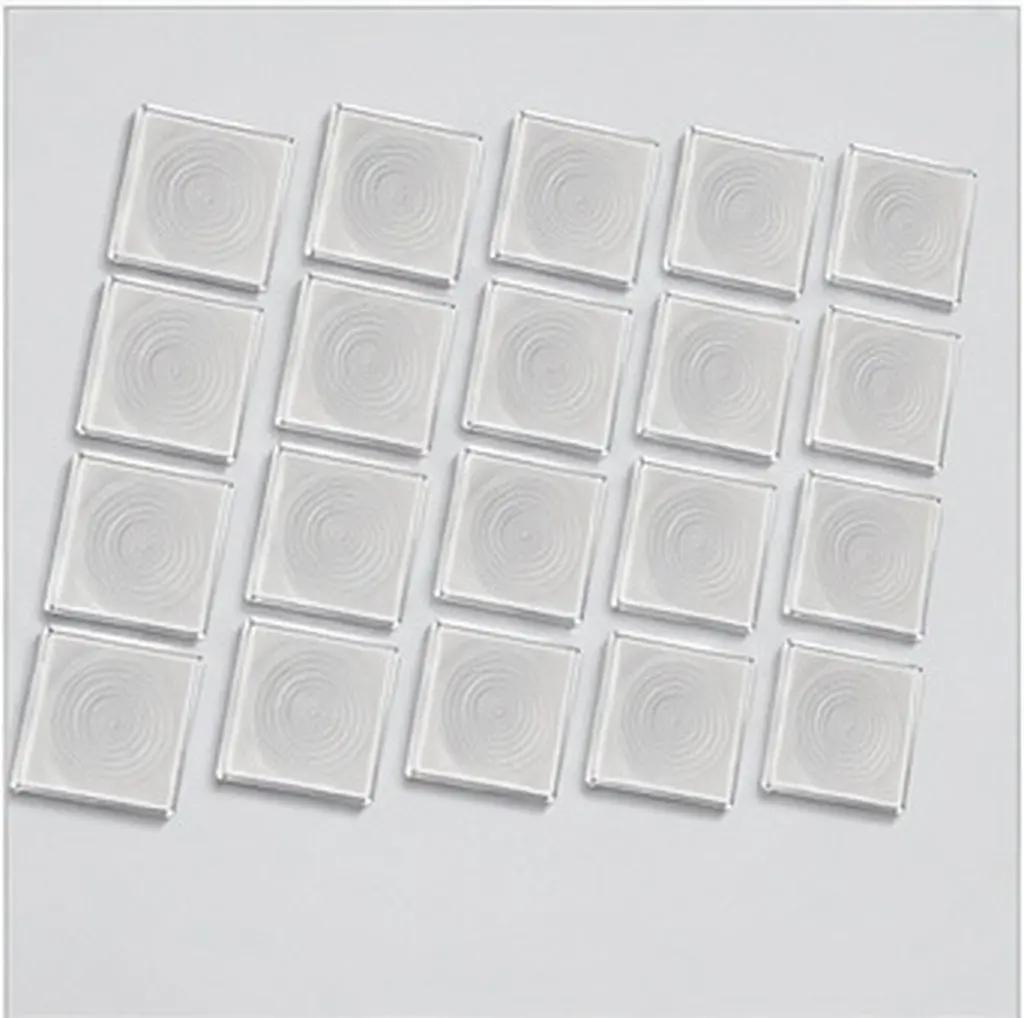 20Pcs Square Coin Storage Box Adjustable Rings Portable Compact Coin for Coins Stamps Jewelry Small Collectibles